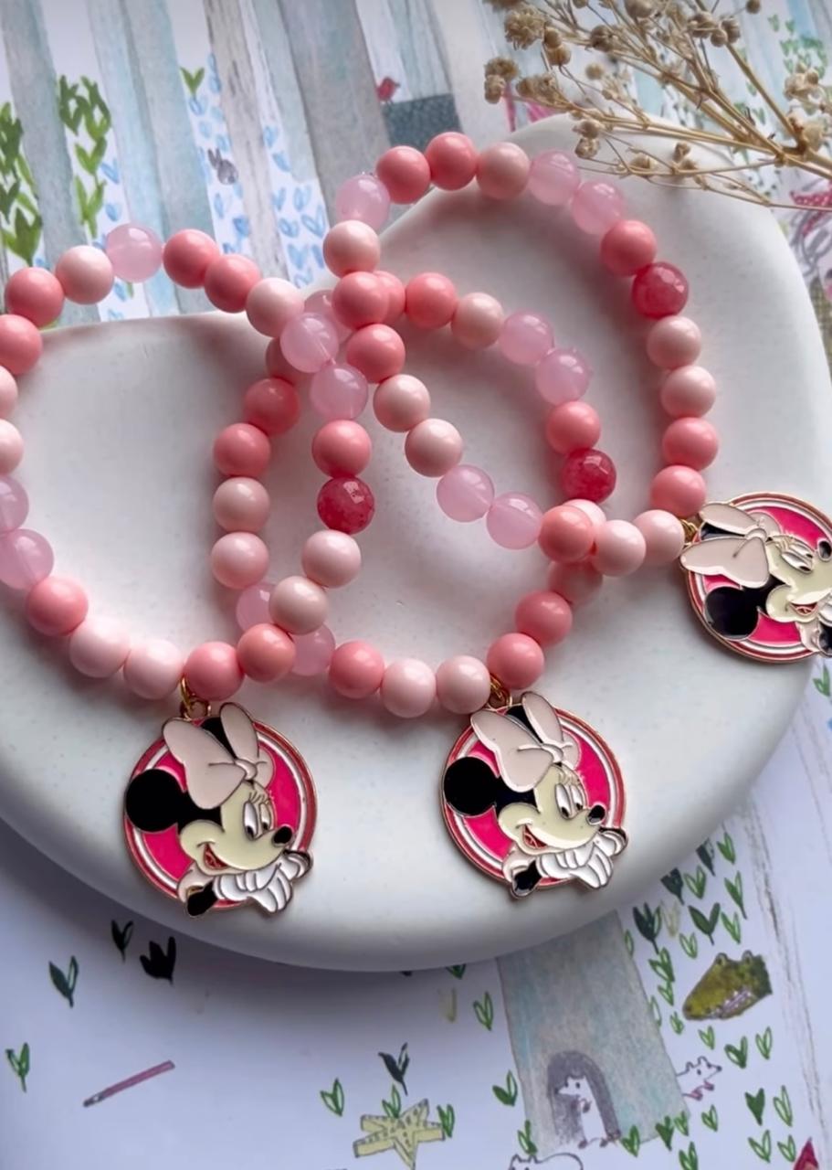 Pink Minnie Mouse Rakhi Bracelet – For Little Princesses