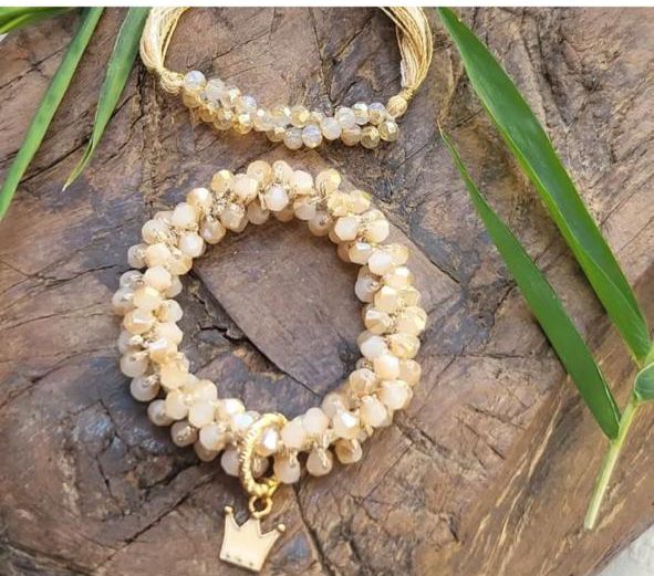 Golden Mandala Rakhi with Zari Thread