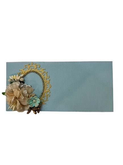 Aqua Bloom | Handmade Shagun Lifafa